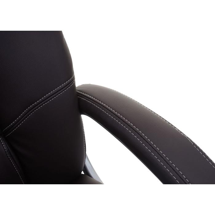 Brostuhl HWC-A71, Chefsessel Drehstuhl, Kunstleder ~ coffee-braun
