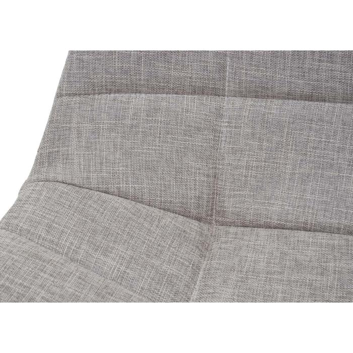 Esszimmerstuhl HWC-A60 II, Stuhl Kchenstuhl, Retro 50er Jahre Design ~ Stoff/Textil creme-grau