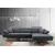 Sofa HWC-H92, Couch Ecksofa L-Form 3-Sitzer, Liegefläche ~ rechts, anthrazit-grau
