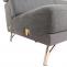 B-Ware (nur Teilstck SK3) | Sofa HWC-H92, Couch 2-Sitzer Stoff/Textil 94x187x102 cm, anthrazit-grau