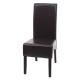 Esszimmerstuhl Latina, Küchenstuhl Stuhl, Leder ~ braun, dunkle Beine