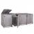 XL 4er-/8er-Mülltonnenverkleidung HWC-H74, Mülltonnenbox, erweiterbar 120x75x96 Holz FSC-zertifiziert ~ anthrazit-grau