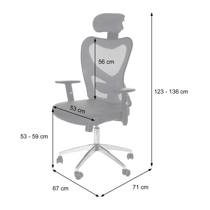 Profi-Brostuhl Atlanta, Chefsessel Drehstuhl Schreibtischstuhl, Kunstleder ~ schwarz