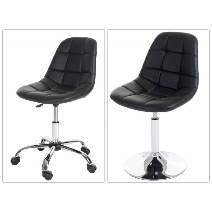 2er Drehstühle Esszimmerstühle Büro Sessel Design Stuhl Rücklehne Kunstleder 