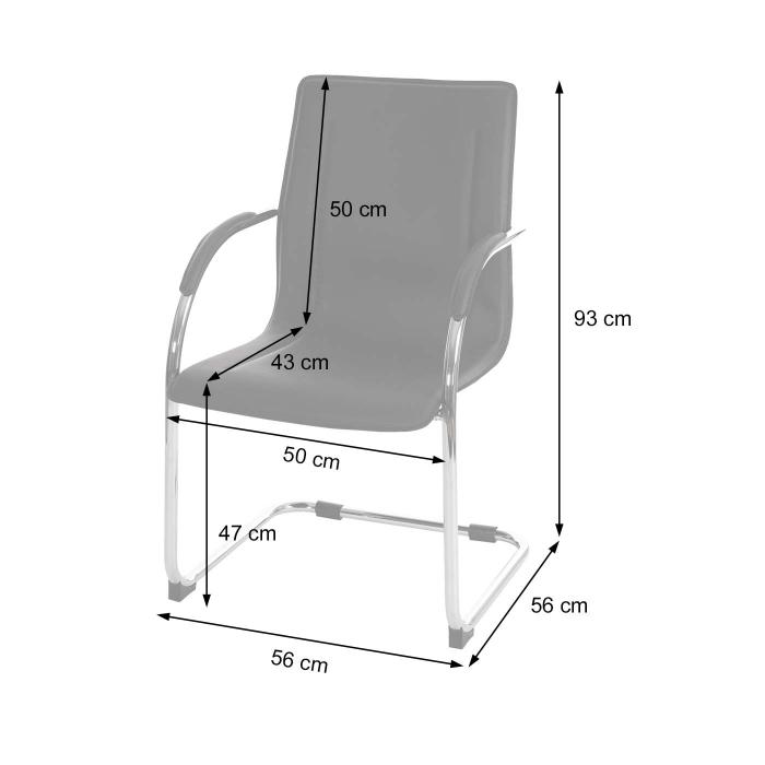 2er-Set Esszimmerstuhl Samara, Freischwinger Kchenstuhl Lehnstuhl Stuhl, Stahl ~ braun