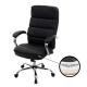 XXL Bürostuhl HWC-H95, Drehstuhl Schreibtischstuhl Chefsessel, 220kg belastbar Federkern Kunstleder ~ schwarz