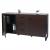 Sideboard HWC-A27, Kommode Schrank, 3D-Struktur 2 Staufcher 80x160x40cm MVG-zertifiziert MDF Metall ~ dunkelbraun