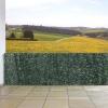 Balkonsichtschutz N77, Sichtschutz Windschutz Verkleidung fr Balkon Terrasse Zaun ~ 300x150cm Tanne dunkel
