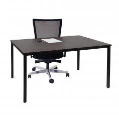 Schreibtisch Braila, Konferenztisch Bürotisch Seminartisch, 120x80cm MDF ~ Kirsche-Optik