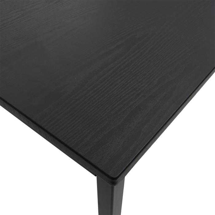 Schreibtisch Braila, Konferenztisch Brotisch Seminartisch, 120x80cm MDF ~ schwarze Eiche-Optik