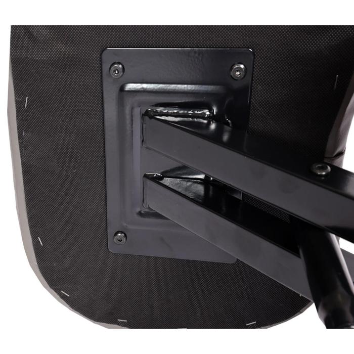 Kniestuhl HWC-E10, Sitzhocker Kniehocker, hhenverstellbar Rollen Kunstleder Metall ~ grau matt