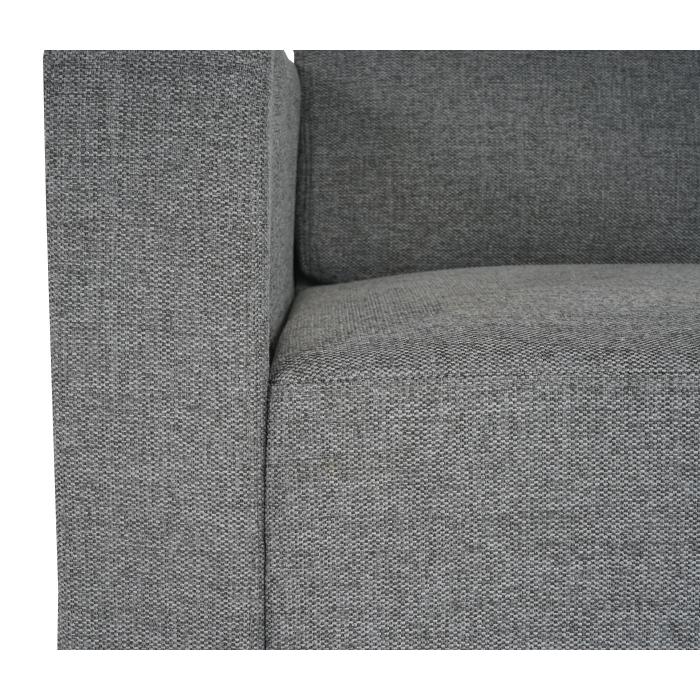 Sessel Loungesessel Lyon, Stoff/Textil ~ grau