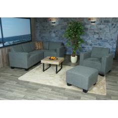 Modular Sofa-System Couch-Garnitur Lyon 4-1-1, Stoff/Textil ~ grau