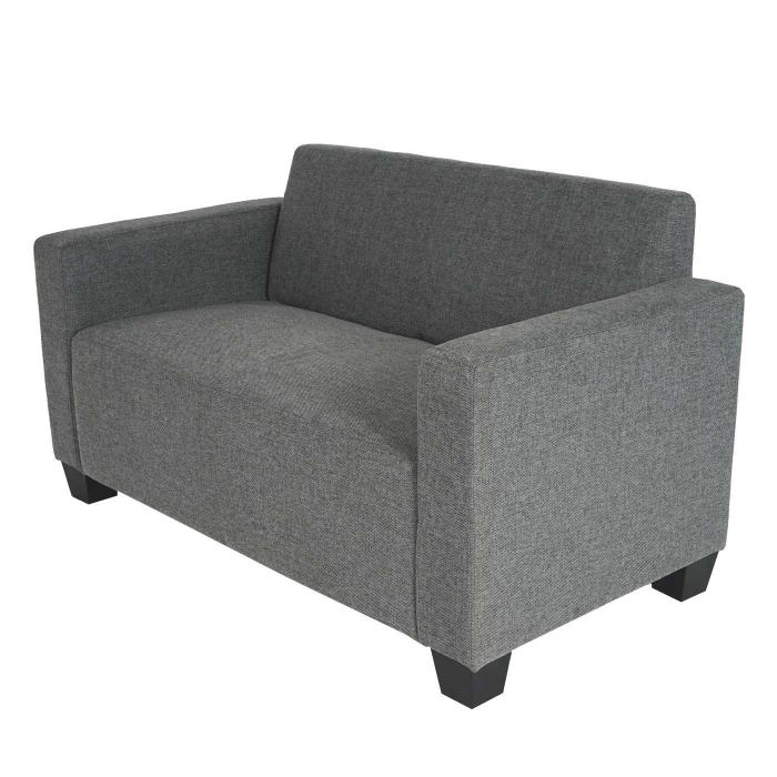 Retourenware | 2er Sofa Couch Lyon Loungesofa Stoff/Textil ~ braun