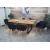 6er-Set Esszimmerstuhl HWC-D71, Stuhl Küchenstuhl, Retro Design, Armlehnen Stoff/Textil ~ anthrazit-grau
