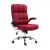 Bürostuhl HWC-J21, Chefsessel Drehstuhl Schreibtischstuhl, höhenverstellbar ~ Stoff/Textil weinrot