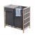 Wschesammler HWC-B60, Laundry Wschebox Wschekorb, Massiv-Holz 2 Fcher 60x60x33cm 68l ~ hellbraun, Bezug grau