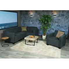 Modular Sofa-System Couch-Garnitur Lyon 4-1, Stoff/Textil ~ anthrazit-grau