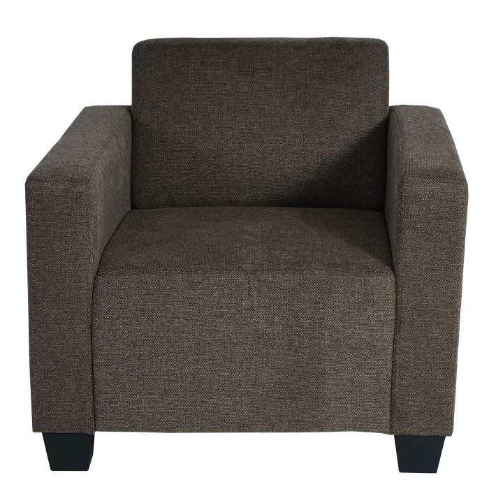 Modular Sofa-System Couch-Garnitur Lyon 6-1, Stoff/Textil ~ braun