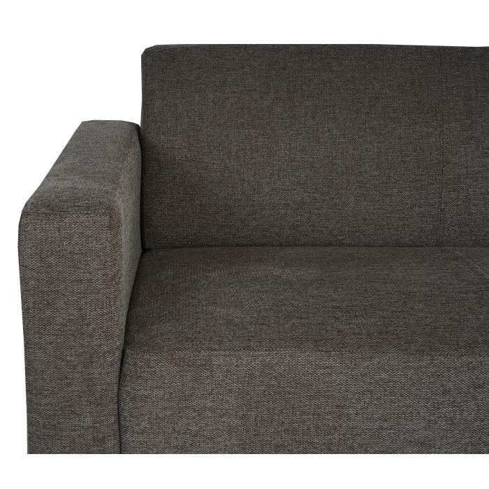 Sofa-Garnitur Couch-Garnitur 2x 2er Sofa Lyon Stoff/Textil ~ braun