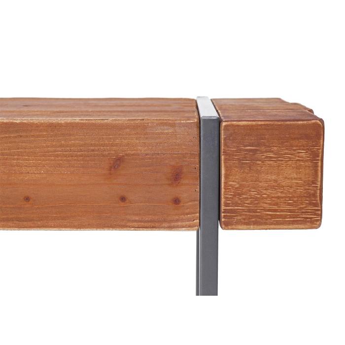 Esszimmergarnitur HWC-A15, Esstisch + 2x Sitzbank, Tanne Holz rustikal massiv FSC-zertifiziert ~ braun 160cm
