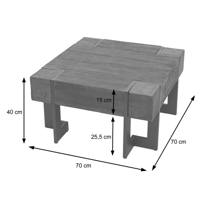 B-Ware (Kratzer/Riss, Schrauben fehlen SK5) | Couchtisch HWC-A15, Wohnzimmertisch, Tanne Holz massiv MVG ~ 70x70cm