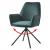 Esszimmerstuhl HWC-G67, Küchenstuhl Stuhl mit Armlehne, drehbar Auto-Position ~ Samt, grün
