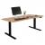 Schreibtisch HWC-D40, Computertisch, elektrisch hhenverstellbar 160x80cm 53kg MVG ~ Eiche-Dekor, schwarz