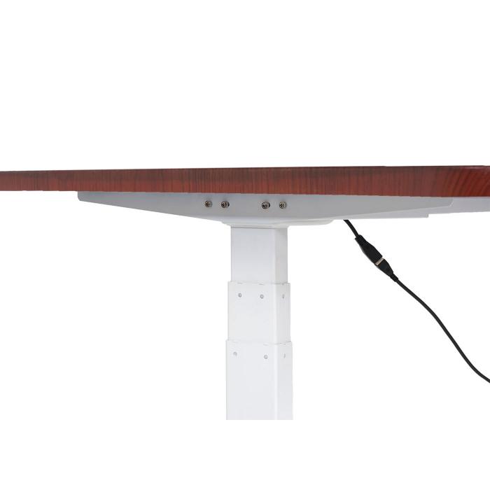 Schreibtisch HWC-D40, Computertisch, elektrisch hhenverstellbar 160x80cm 53kg ~ Kirsch-Dekor, wei
