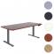 Schreibtisch HWC-D40, Computertisch, elektrisch hhenverstellbar 160x80cm 53kg MVG ~ Kirsch-Dekor, anthrazit-grau