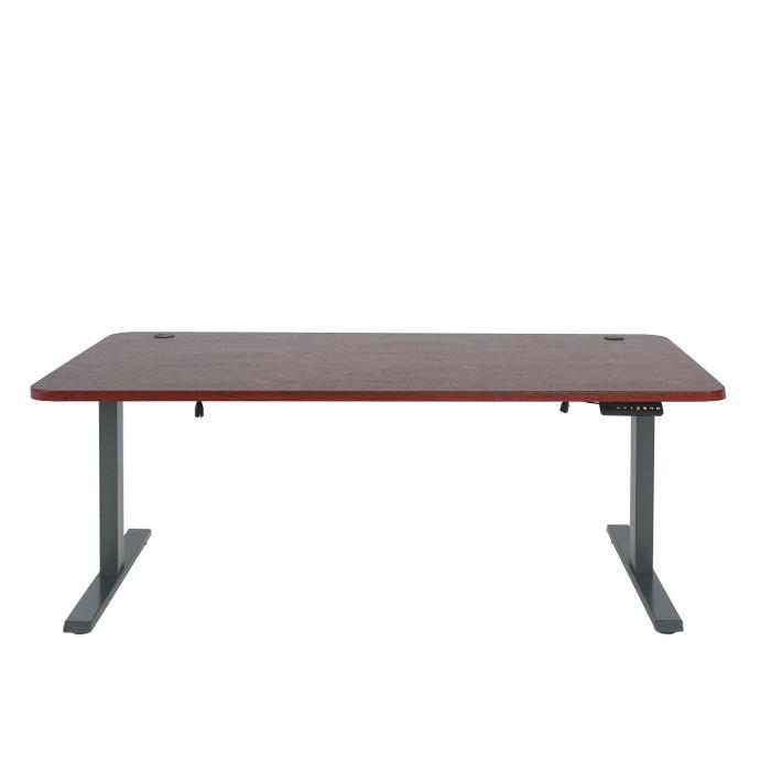 Schreibtisch HWC-D40, Computertisch, elektrisch hhenverstellbar 160x80cm 53kg MVG ~ Kirsch-Dekor, anthrazit-grau