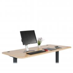 Tischplatte HWC-D40 für Schreibtische, Schreibtischplatte, 160x80cm ~ hellbraun