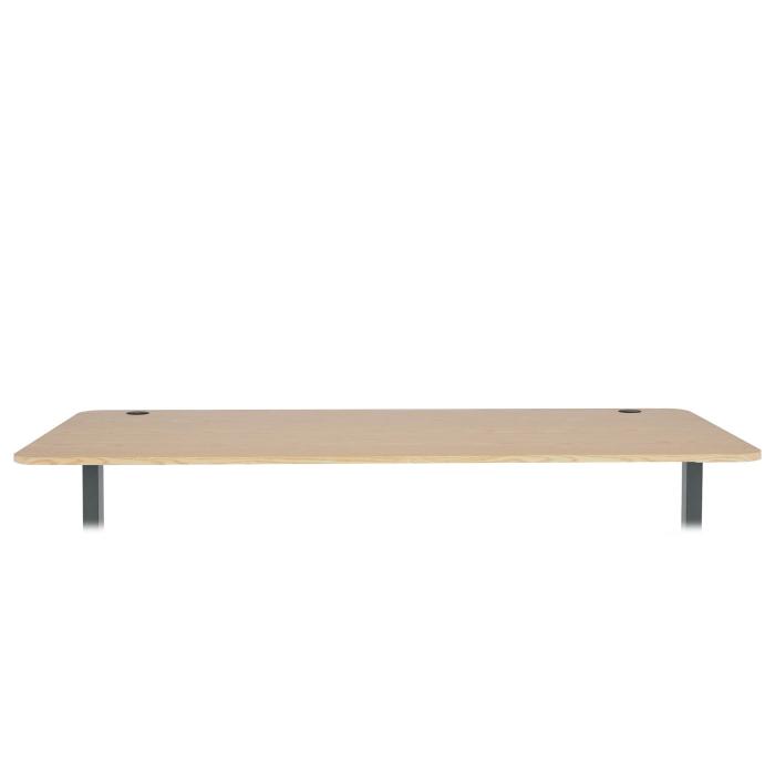 Tischplatte HWC-D40 fr Schreibtische, Schreibtischplatte, 160x80cm MVG-zertifiziert ~ hellbraun