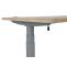 Schreibtisch HWC-D40, Computertisch, elektrisch hhenverstellbar 160x80cm 53kg MVG ~ hellbraun, grau