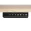 Schreibtisch HWC-D40, Computertisch, elektrisch hhenverstellbar 160x80cm 53kg MVG ~ hellbraun, wei