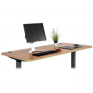 Tischplatte HWC-D40 fr Schreibtische, Schreibtischplatte, 160x80cm MVG-zertifiziert ~ braun Struktur