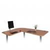 Tischplatte HWC-D40 für Eck-Schreibtisch, Schreibtischplatte, 90° ~ eichefarben