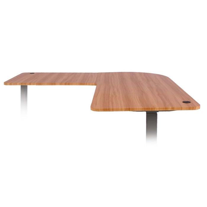 Tischplatte HWC-D40 fr Eck-Schreibtisch, Schreibtischplatte, 90 MVG-zertifiziert ~ eichefarben