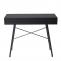 Konsolentisch HWC-E92, Ablagentisch Beistelltisch, 3D-Struktur 100x40cm ~ schwarz