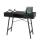 Konsolentisch HWC-E92, Ablagentisch Beistelltisch, 3D-Struktur 100x40cm ~ schwarz