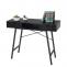 Konsolentisch HWC-E92, Ablagentisch Beistelltisch, 3D-Struktur 100x40cm ~ schwarz
