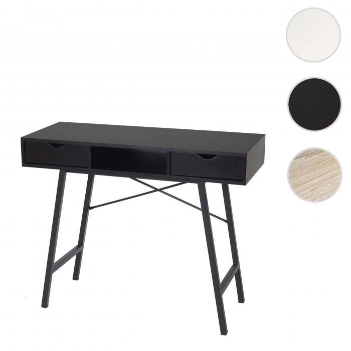 Konsolentisch HWC-E92, Ablagentisch Beistelltisch, 3D-Struktur 100x40cm ~ schwarz