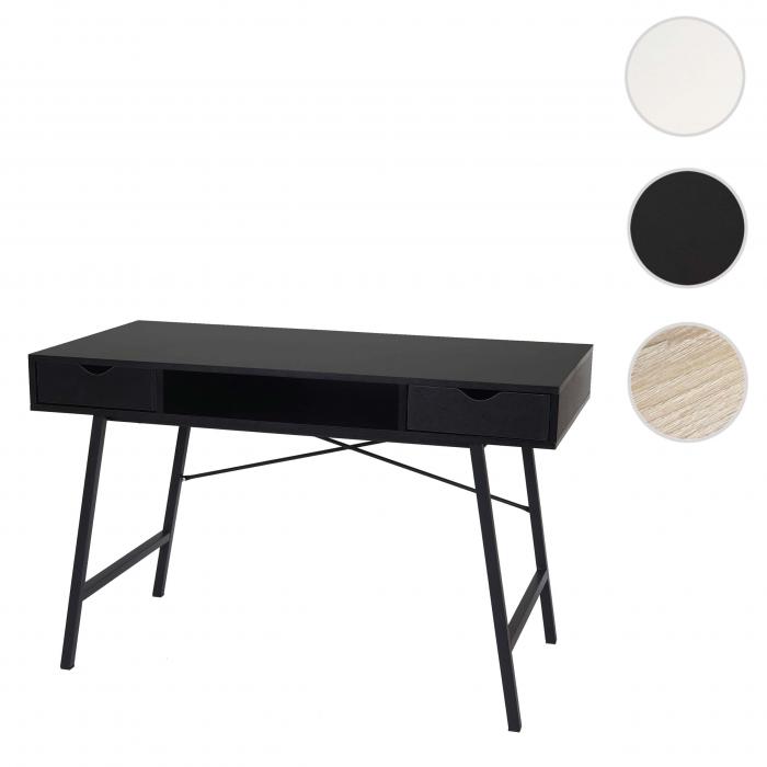 Schreibtisch HWC-E92, Brotisch Computertisch, 3D-Struktur 120x60xcm ~ schwarz