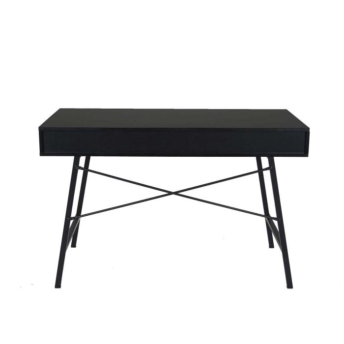 Schreibtisch HWC-E92, Brotisch Computertisch, 3D-Struktur 120x60xcm ~ schwarz
