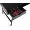 Konsolentisch HWC-E92, Ablagentisch Beistelltisch, 3D-Struktur 100x40cm ~ schwarz