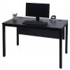 Schreibtisch HWC-E94, Brotisch Computertisch 120x60cm ~ schwarz
