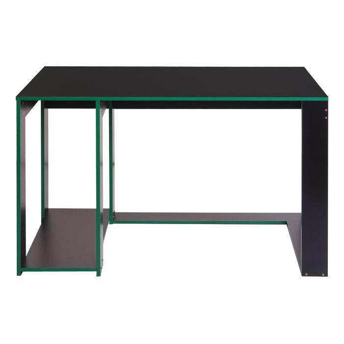 Schreibtisch HWC-J26, Computertisch Brotisch, 120x60x76cm ~ schwarz-grn