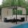 Pergola Baia, Garten Pavillon Terrassenüberdachung, stabiles 6cm-Stahl-Gestell + Schiebedach taupe ~ 3x3m Pergola Baia, Garten Pavillon Terrassenüberdachung, stabiles 6cm-Stahl-Gestell + Schiebedach taupe ~ 3x3m