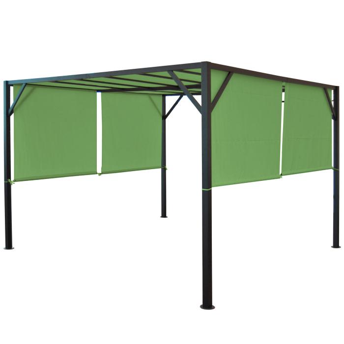 Ersatzbezug fr Dach Pergola Pavillon Baia 3x3m ~ grn