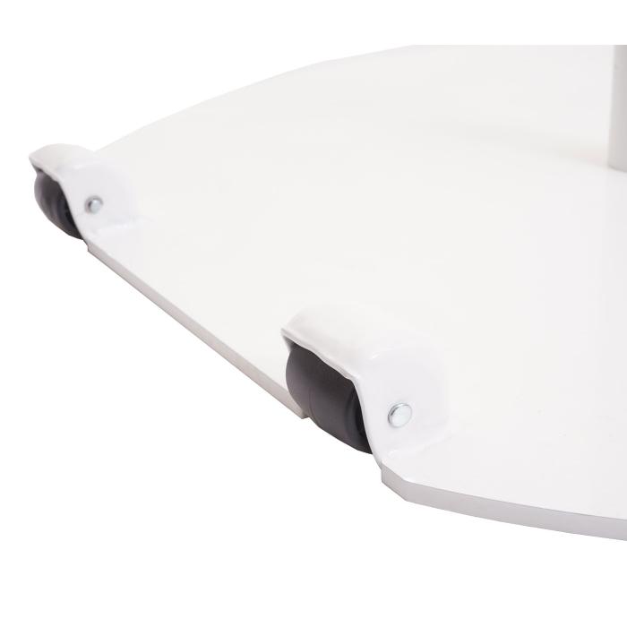 Sonnenschirmstnder HWC-A33, Schirmstnder Sonnenschirmfu Sonnenschirmhalter, rollbar, Metall, 22kg  69cm ~ wei